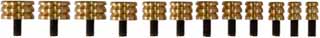 Complete Set Brass Button Cleaning Jags: 
32, .36, .38, .40, .44, .45, .50, .54, .58, .62, .69, and .75 caliber,
10-32 threaded steel shank Complete Set Brass Button Cleaning Jags: 
32, .36, .38, .40, .44, .45, .50, .54, .58, .62, .69, and .75 caliber,
10-32 threaded steel shank
